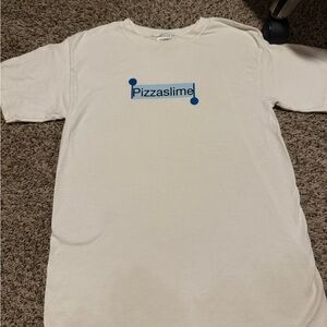 Pizzaslime White T-Shirt 100% cotton vintage